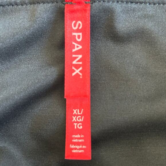 Spanx Leggings, Faux Leather, Black, Size XL - Picture 4 of 8